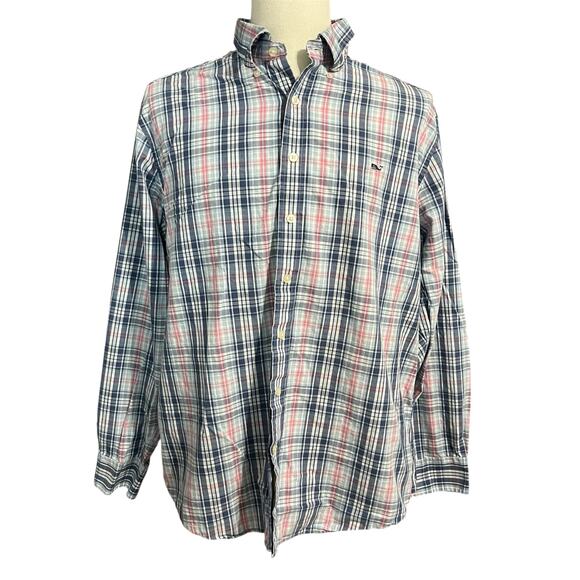 Vineyard Vines Shep & Ian Men's Paid Whale Shirt Slim Fit Button Down Sz XL - Picture 2 of 5